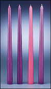 (image for) Advent - Purple Taper Candles Set