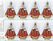 (image for) Holy Card sheet of 8: Infant of Prague