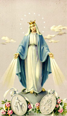 (image for) Holy Card - Our Lady of the Miraculous Medal