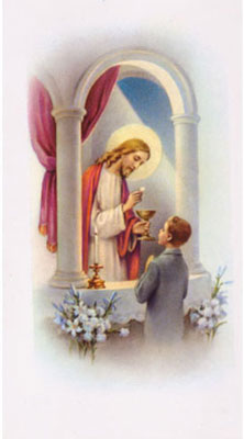 (image for) Holy Card - Madrid Series - First Communion Boy