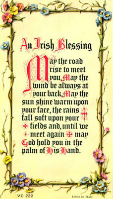 (image for) Holy Card - An Irish Blessing