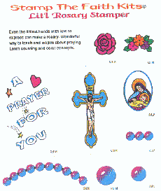 (image for) Rubber Stamp Kit - Lit'l Rosary Stamper