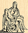 (image for) Rubber Stamp - Pieta (mounted)