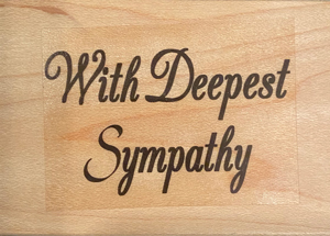 (image for) Rubber Stamp - With Deepest Sympathy