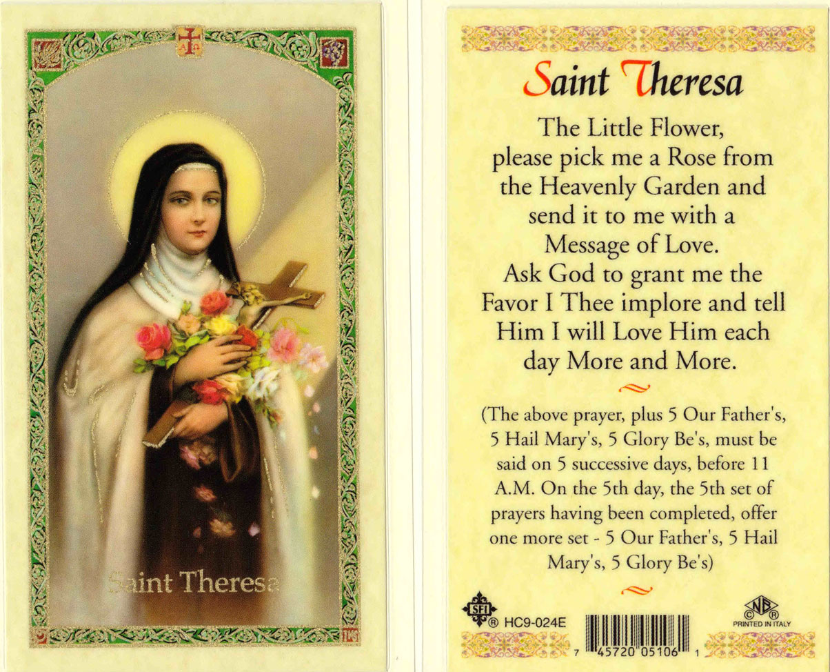 (image for) Holy Card: Saint Theresa