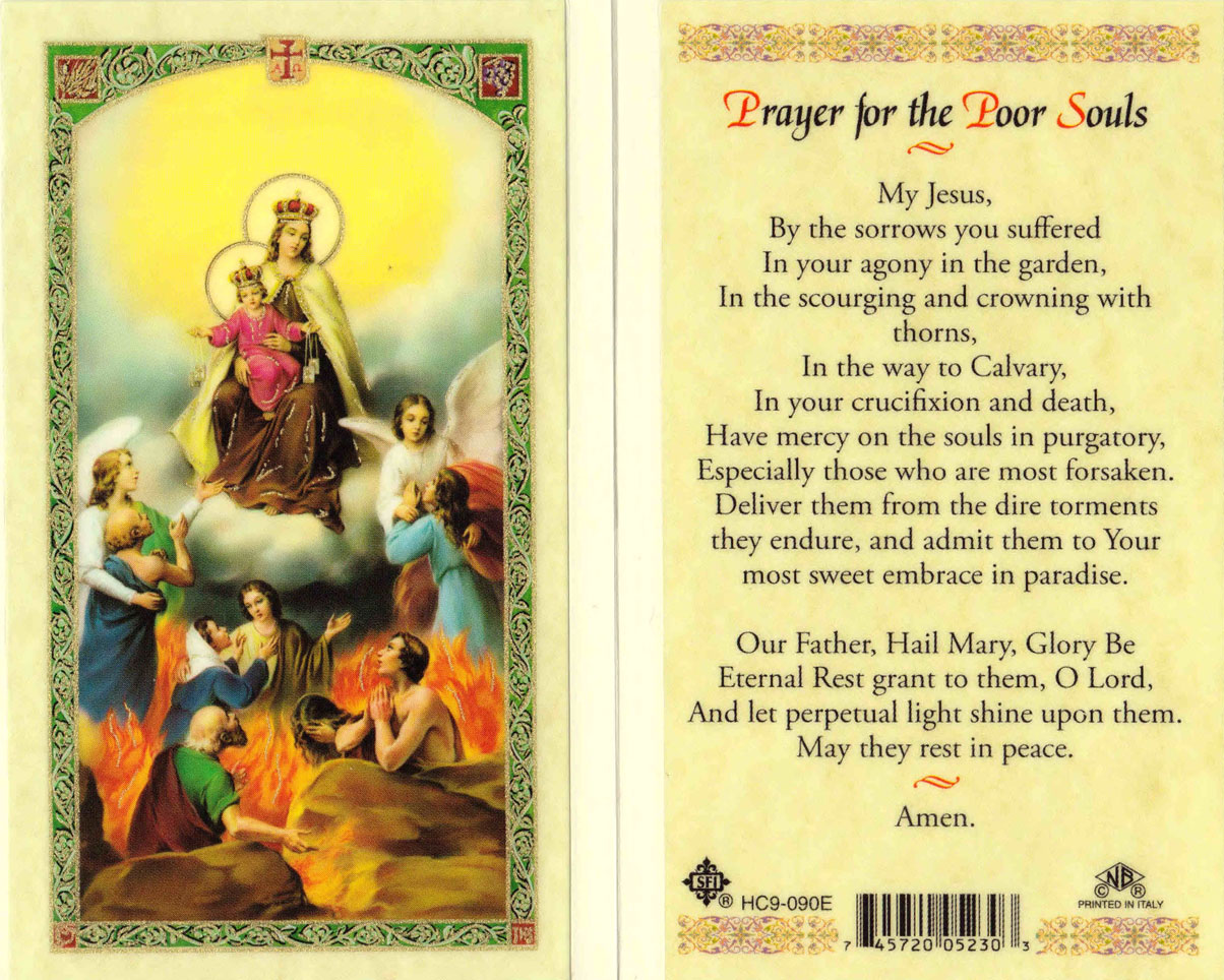 (image for) Holy Card: Our Lady of Mount Carmel - Poor Souls