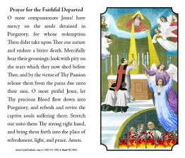 (image for) Holy Card - Prayer for the Faithful Departed