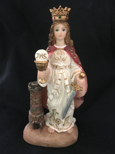 (image for) Statue - Florentine 4" Resin - St. Barbara