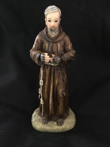 (image for) Statue - Florentine 4" Resin - Padre Pio