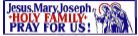 (image for) Rubber Stamp - JMJ Holy Family Pray for Us!