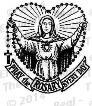 (image for) Rubber Stamp - Pray the Rosary Every Day