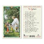 (image for) Holy Card: Our Lord with Children w/Beatitudes Prayer