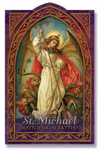 (image for) 1204 Holy Card: St. Michael (pack of 25)