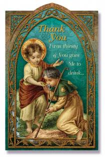 (image for) 1206 Holy Card: Thank You (pack of 25)