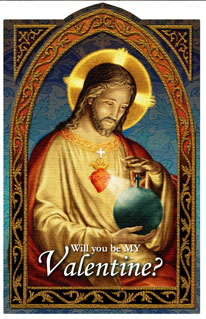 (image for) 1226 Holy Card: St. Valentine's Day w S.H.