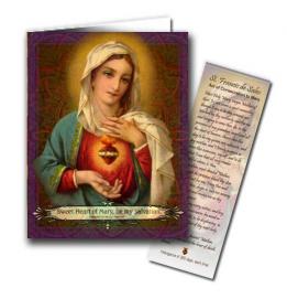 (image for) 0998 Notecard: Immaculate Heart (set of 10 cards)