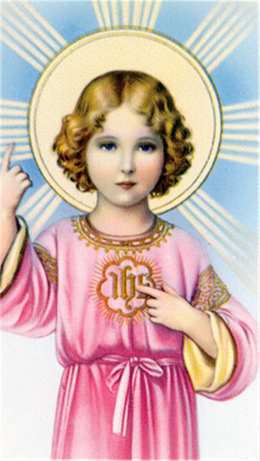 (image for) Mini Holy Card - Christ Child IHS