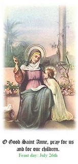 (image for) Prayer Card - St. Ann Prayers for Mothers