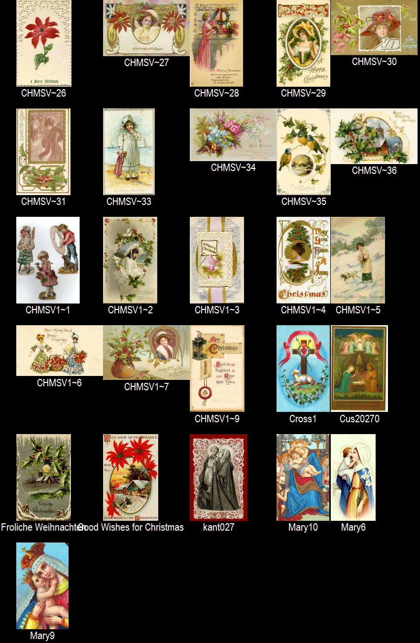 Modal Additional Images for Holy Card CD - Christmas Antique Images