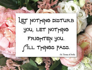 (image for) Greeting Card - Let Nothing Disturb You