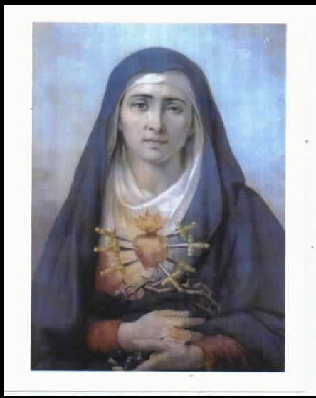 (image for) Holy Card: "La Dolorous" Sorrowful Mother