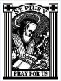 (image for) Rubber Stamp - St. Pius V