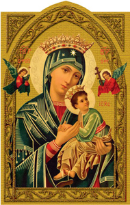 (image for) 1233 Holy Card: Our Lady of Perpetual Help (pack of 25)