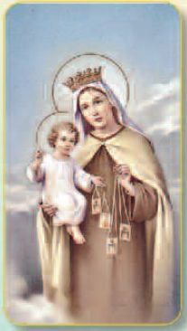 (image for) Holy Card: Our Lady of Mount Carmel