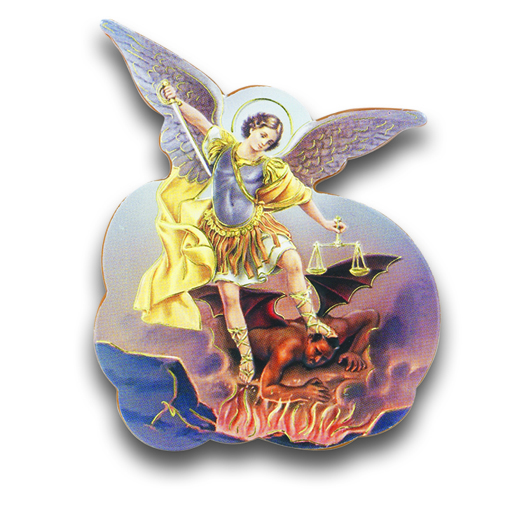 (image for) Magnet/Statuette Saint Michael 2.5" x 3"